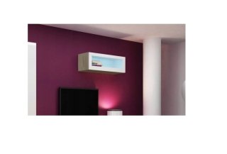 Cama MEBLE Witryna VIGO '90' szkło 90/35/32 sonoma/biały poł.