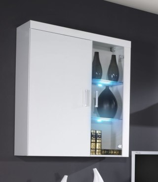 Cama MEBLE Witryna wisząca SAMBA (Unit 4) biały/biały połysk