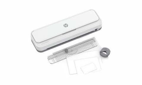 Hewlett-Packard HP Laminator ONELAM 400 A3, na zimno/gorąco, zintegrowany trymer, zaokrąglacz rogów, prędkość 40cm/min + 15 folii: 3xA4, 4xA5, 4