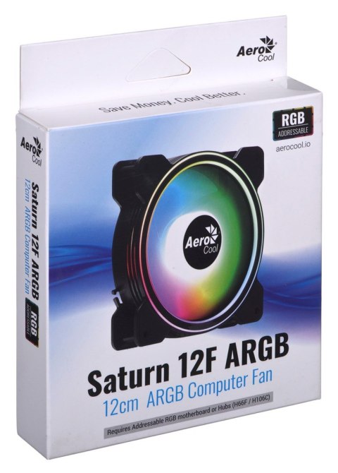 Aerocool Wentylator AEROCOOL PGS SATURN 12F ARGB 6P (120mm) Aerocool Wentylator AEROCOOL PGS SATURN 12F ARGB 6P (120mm)