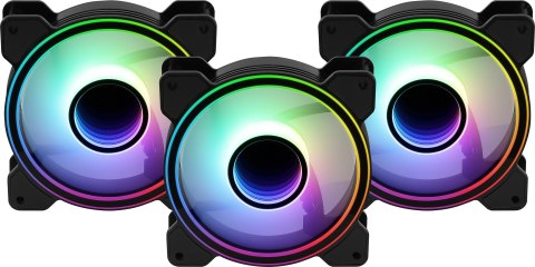 Aerocool Wentylator + Hub AEROCOOL PGS MIRAGE 12 ARGB PRO (3x120)