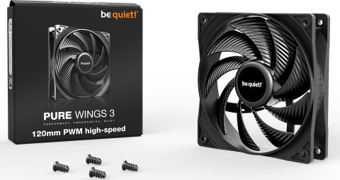 BE QUIET! Wentylator BE QUIET! PURE WINGS 3 120mm PWM high-speed BE QUIET! Wentylator BE QUIET! PURE WINGS 3 120mm PWM high-speed