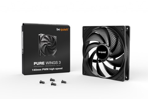 BE QUIET! Wentylator BE QUIET! PURE WINGS 3 140mm PWM high-speed BE QUIET! Wentylator BE QUIET! PURE WINGS 3 140mm PWM high-speed