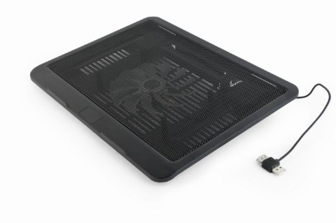GEMBIRD GEMBIRD PODSTAWKA CHŁODZĄCA POD NOTEBOOKA 15" 1X WENTYLATOR 12CM, PODŚWIETLENIE LED, NBS-1F15-04 GEMBIRD GEMBIRD PODSTAWKA CHŁODZĄCA POD NOTEBOOKA 15" 1X WENTYLATOR 12CM, PODŚWIETLENIE LED, NBS-1F15-04