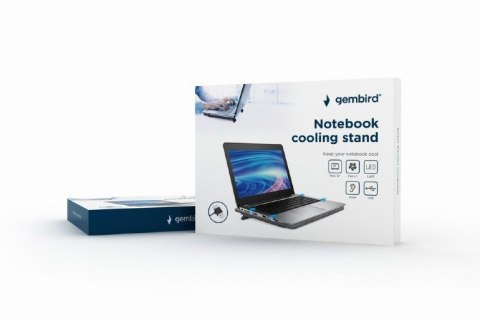 GEMBIRD GEMBIRD PODSTAWKA CHŁODZĄCA POD NOTEBOOKA 15" 1X WENTYLATOR 12CM, PODŚWIETLENIE LED, NBS-1F15-04 GEMBIRD GEMBIRD PODSTAWKA CHŁODZĄCA POD NOTEBOOKA 15" 1X WENTYLATOR 12CM, PODŚWIETLENIE LED, NBS-1F15-04