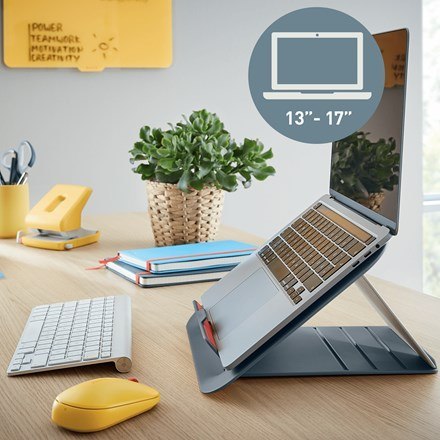 LEITZ LEITZ Podstawka pod laptopa Ergo Cosy, szara LEITZ LEITZ Podstawka pod laptopa Ergo Cosy, szara