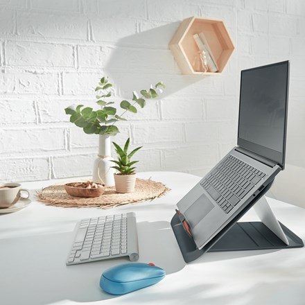 LEITZ LEITZ Podstawka pod laptopa Ergo Cosy, szara LEITZ LEITZ Podstawka pod laptopa Ergo Cosy, szara