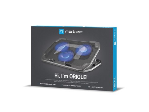 NATEC NATEC PODSTAWKA CHŁODZĄCA ORIOLE 15.6"-17.3" LED NPL-1926