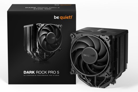BE QUIET! Chłodzenie BE QUIET! DARK ROCK PRO 5 kompatybilny Intel (1700, 1200, 1150, 1151, 1155) oraz AMD (AM5, AM4)