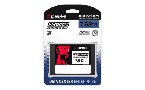 Kingston Dysk SSD Kingston DC600M 7.68TB SATA 2.5" SEDC600M/7680G (DWPD 1)