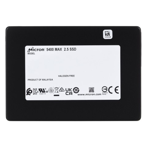 Micron Dysk SSD Micron 5400 MAX 1.92TB SATA 2.5" MTFDDAK1T9TGB-1BC1ZABYYR (DWPD 5) Micron Dysk SSD Micron 5400 MAX 1.92TB SATA 2.5" MTFDDAK1T9TGB-1BC1ZABYYR (DWPD 5)