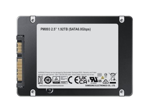 Samsung SemiConductor Dysk SSD Samsung PM893 480GB SATA 2.5" MZ7L3480HCHQ-00A07 (DWPD 1) Samsung SemiConductor Dysk SSD Samsung PM893 480GB SATA 2.5" MZ7L3480HCHQ-00A07 (DWPD 1)