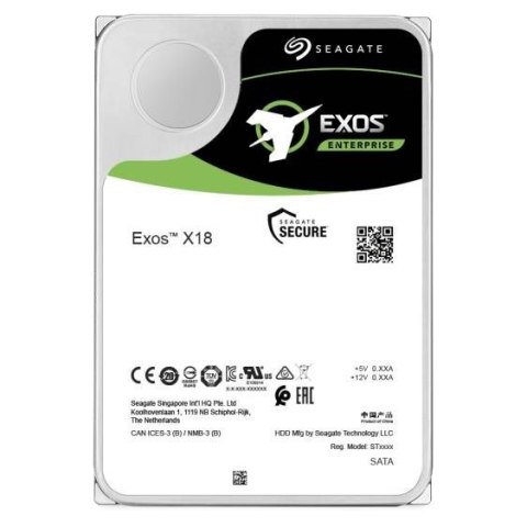 Seagate Dysk serwerowy HDD Seagate Exos X18 (16 TB; 3.5"; SATA III)