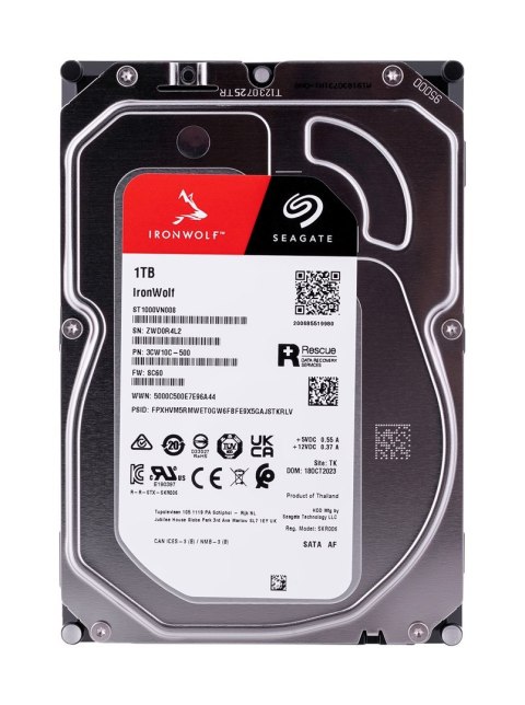 Seagate Dysk twardy HDD Seagate IronWolf 1TB 3,5" SATA ST1000VN008