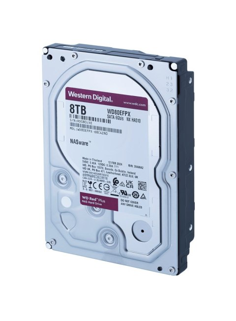 WD Dysk HDD WD Red Plus WD80EFPX (8 TB ; 3.5"; 256 MB; 5640 obr/min) WD Dysk HDD WD Red Plus WD80EFPX (8 TB ; 3.5"; 256 MB; 5640 obr/min)