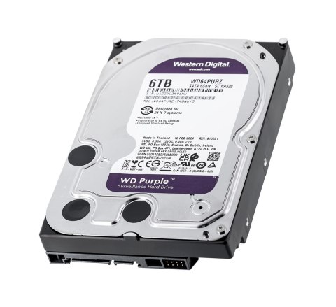 WD Dysk HDD WD Purple WD64PURZ (6 TB ; 3.5"; 256 MB; 5400 obr/min) WD Dysk HDD WD Purple WD64PURZ (6 TB ; 3.5"; 256 MB; 5400 obr/min)