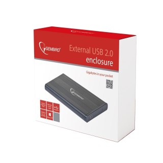 GEMBIRD Obudowa GEMBIRD EE2-U2S-5 (2.5"; USB 2.0; Aluminium; kolor czarny)