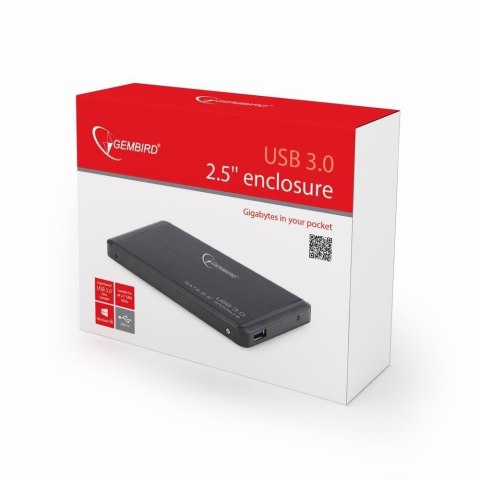 GEMBIRD Obudowa GEMBIRD EE2-U3S-2 (2.5"; USB 3.0; Aluminium; kolor czarny) GEMBIRD Obudowa GEMBIRD EE2-U3S-2 (2.5"; USB 3.0; Aluminium; kolor czarny)
