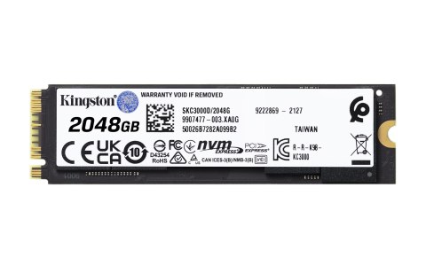 Kingston Dysk SSD Kingston KC3000 (2TB; M.2 2280; PCIe 4.0 x4 NVMe; SKC3000D/2048G) Kingston Dysk SSD Kingston KC3000 (2TB; M.2 2280; PCIe 4.0 x4 NVMe; SKC3000D/2048G)