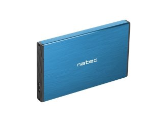 NATEC Obudowa na dysk NATEC Rhino Go NKZ-1280 (2.5"; USB 3.0; Aluminium; kolor niebieski)