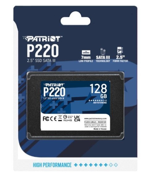 Patriot Memory SSD Patriot P220 128GB SATA3 2,5" Patriot Memory SSD Patriot P220 128GB SATA3 2,5"