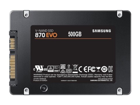 Samsung Dysk SSD Samsung 870 EVO 500 GB 2.5" SATA III Samsung Dysk SSD Samsung 870 EVO 500 GB 2.5" SATA III