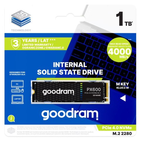 GoodRam Dysk SSD Goodram PX600 2TB M.2 PCIe NVME gen. 4 x4 3D NAND