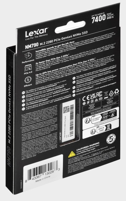Lexar Dysk SSD Lexar NM790 1TB M.2 PCIe NVMe Lexar Dysk SSD Lexar NM790 1TB M.2 PCIe NVMe