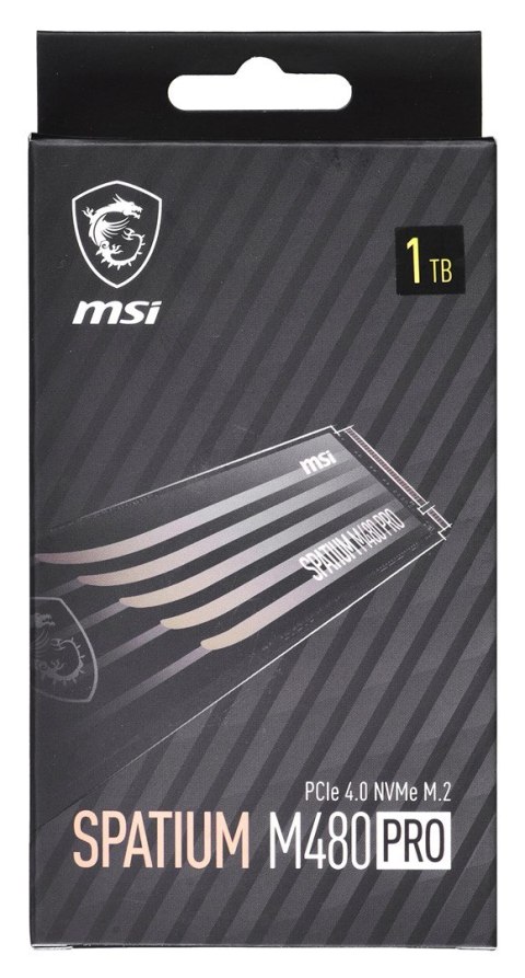 MSI Dysk SSD MSI SPATIUM M480 Pro 1TB PCIe 4.0 NVMe M.2 2280