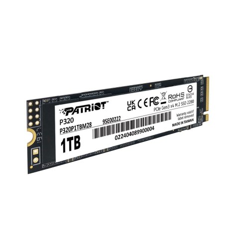 Patriot Memory SSD Patriot Viper P320 M.2 PCI-Ex4 NVMe 512GB 3GB/s Patriot Memory SSD Patriot Viper P320 M.2 PCI-Ex4 NVMe 512GB 3GB/s