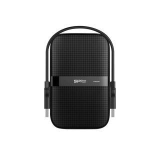 Silicon Power Dysk zewnętrzny HDD Silicon Power Armor A60 (1TB; 2.5"; USB 3.2; 5400 obr/min; Black; SP010TBPHDA60S3A)
