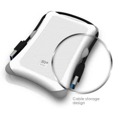 Silicon Power Dysk zewnętrzny HDD Silicon Power Armor A30 (1TB; 2.5"; USB 3.2; 5400 obr/min; White; SP010TBPHDA30S3W) Silicon Power Dysk zewnętrzny HDD Silicon Power Armor A30 (1TB; 2.5"; USB 3.2; 5400 obr/min; White; SP010TBPHDA30S3W)