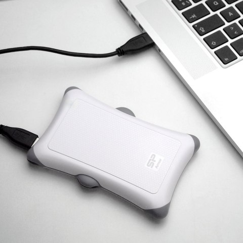 Silicon Power Dysk zewnętrzny HDD Silicon Power Armor A30 (1TB; 2.5"; USB 3.2; 5400 obr/min; White; SP010TBPHDA30S3W) Silicon Power Dysk zewnętrzny HDD Silicon Power Armor A30 (1TB; 2.5"; USB 3.2; 5400 obr/min; White; SP010TBPHDA30S3W)