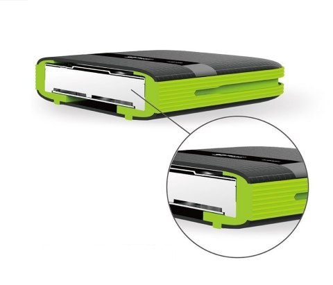 Silicon Power Dysk zewnętrzny HDD Silicon Power Armor A60 (5TB; 2.5"; USB 3.2; 5400 obr/min; Green-Black; SP050TBPHDA60S3K)