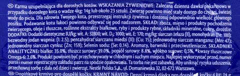 PURINA NESTLE FELIX Play Tubes Ryba, Krewetki - przysmak dla kota - 50 g PURINA NESTLE FELIX Play Tubes Ryba, Krewetki - przysmak dla kota - 50 g
