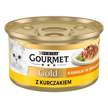 PURINA NESTLE Gourmet Gold Sauce Delights mokra karma dla kota z kurczakiem 85 g