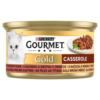 PURINA NESTLE Gourmet Gold mokra karma dla kota z kaczką i indykiem 85g