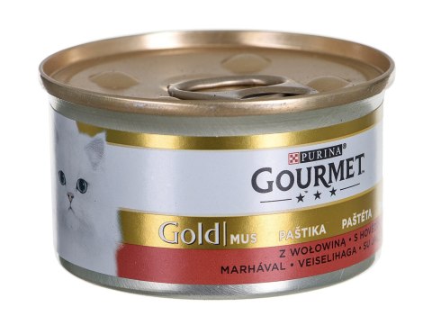 PURINA NESTLE PURINA Gourmet Gold Mus z wołowiną - mokra karma dla kota - 85 g