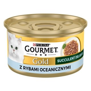 PURINA NESTLE PURINA Gourmet Gold Succulent Delights Ryba oceaniczna - mokra karma dla kota - 85 g