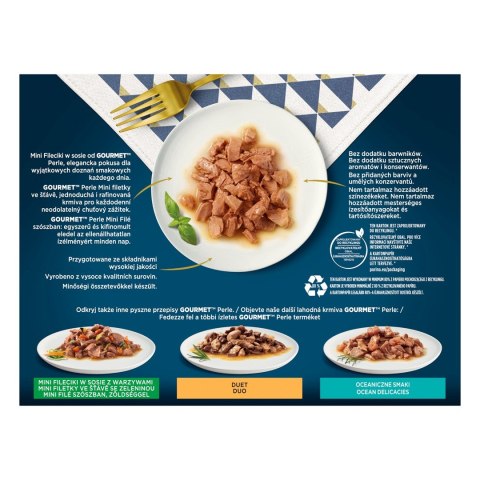 PURINA NESTLE PURINA Gourmet Perle Kaczka, indyk, jagnięcina, tuńczyk - mokra karma dla kota - 12x85 g PURINA NESTLE PURINA Gourmet Perle Kaczka, indyk, jagnięcina, tuńczyk - mokra karma dla kota - 12x85 g