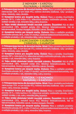PURINA NESTLE GOURMET Mon Petit Mix Drobiowy - mokra karma dla kota - 6x50 g