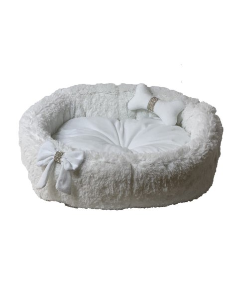 Go Gift GO GIFT Kokardka biel XL - legowisko dla zwierząt - 65 x 60 x 18 cm Go Gift GO GIFT Kokardka biel XL - legowisko dla zwierząt - 65 x 60 x 18 cm