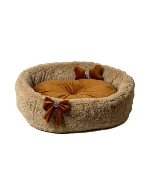 Go Gift GO GIFT Kokardka camel XL - legowisko dla zwierząt - 65 x 60 x 18 cm Go Gift GO GIFT Kokardka camel XL - legowisko dla zwierząt - 65 x 60 x 18 cm