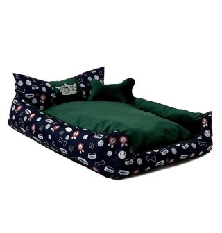 Go Gift GO GIFT Korona Legowisko dla psa i kota XXL - zielony - 110x90x18 cm