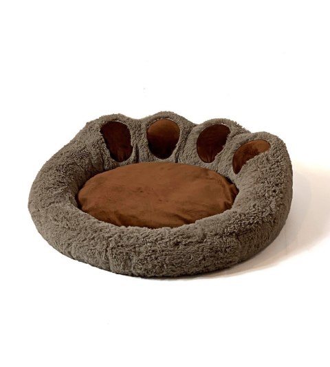Go Gift GO GIFT Łapa Legowisko dla psa i kota L - brązowy - 55x55 cm Go Gift GO GIFT Łapa Legowisko dla psa i kota L - brązowy - 55x55 cm