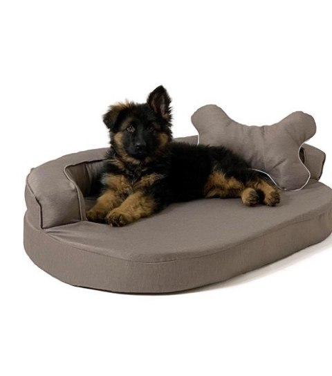 Go Gift GO GIFT Sofa owalna - legowisko dla zwierząt brąz - 100 x 65 x 10 cm Go Gift GO GIFT Sofa owalna - legowisko dla zwierząt brąz - 100 x 65 x 10 cm