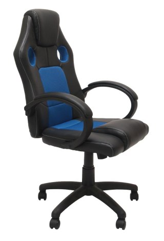 TOP E SHOP FOTEL OBROTOWY KRZESŁO ENZO NIEBIESKO CZARNY