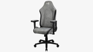 Aerocool Fotel AEROCOOL CROWN AeroSuede Stone Grey