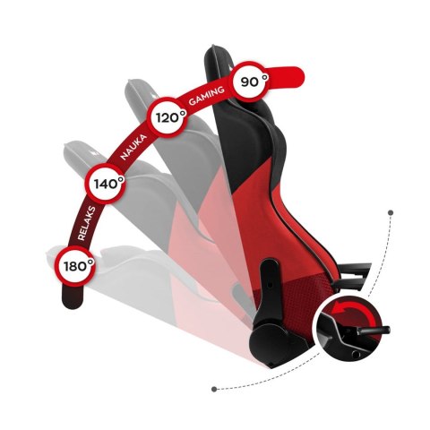 Huzaro Fotel gamingowy Huzaro Force 6.2 Red Mesh