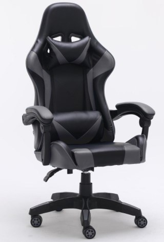 TOP E SHOP FOTEL OBROTOWY GAMINGOWY KRZESŁO REMUS SZARY